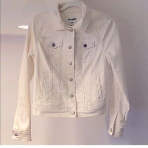 Old navy white denim jacket
